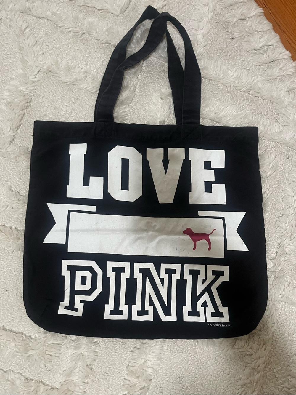 VS Pink Black Tote Bag- Victoria’s Secret